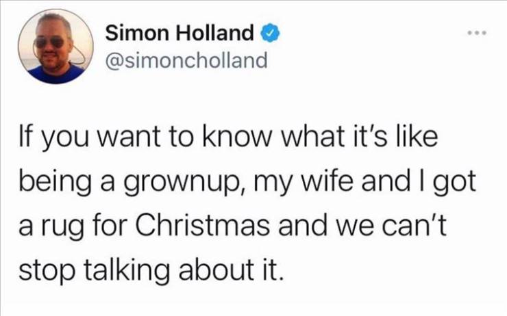 ibrahimovic twitter covid - Simon Holland If you want to know what it's being a grownup, my wife and I got a rug for Christmas and we can't stop talking about it.
