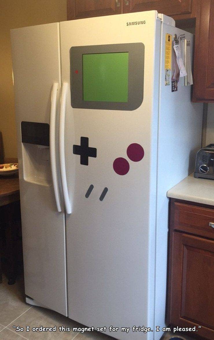 gaming fridge - Samsung "So I ordered this magnet set for my fridge. I am pleased."