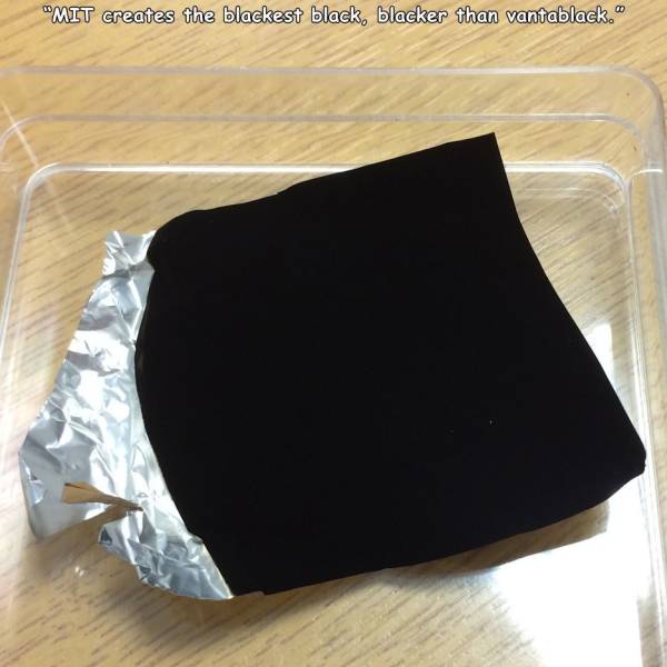 vantablack blackest black - "Mit creates the blackest black, blacker than vantablack."