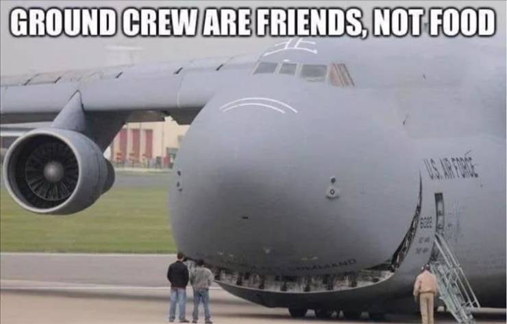 c 5 galaxy smiling - Ground Crew Are Friends, Not Food