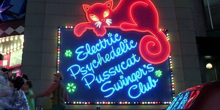 neon sign - Electric Psychedelic Pussycat Swinger's Club