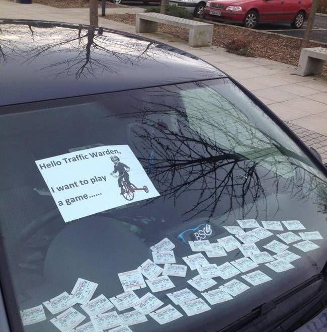 traffic warden funny - Hello Traffic Warden, I want to play a game...... Bsc 190 We