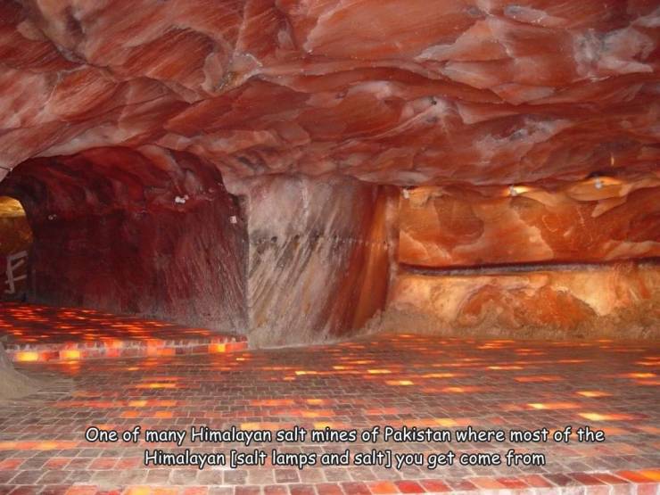 One of many Himalayan salt mines of Pakistan where most of the Himalayan salt lamps and salt you get come from