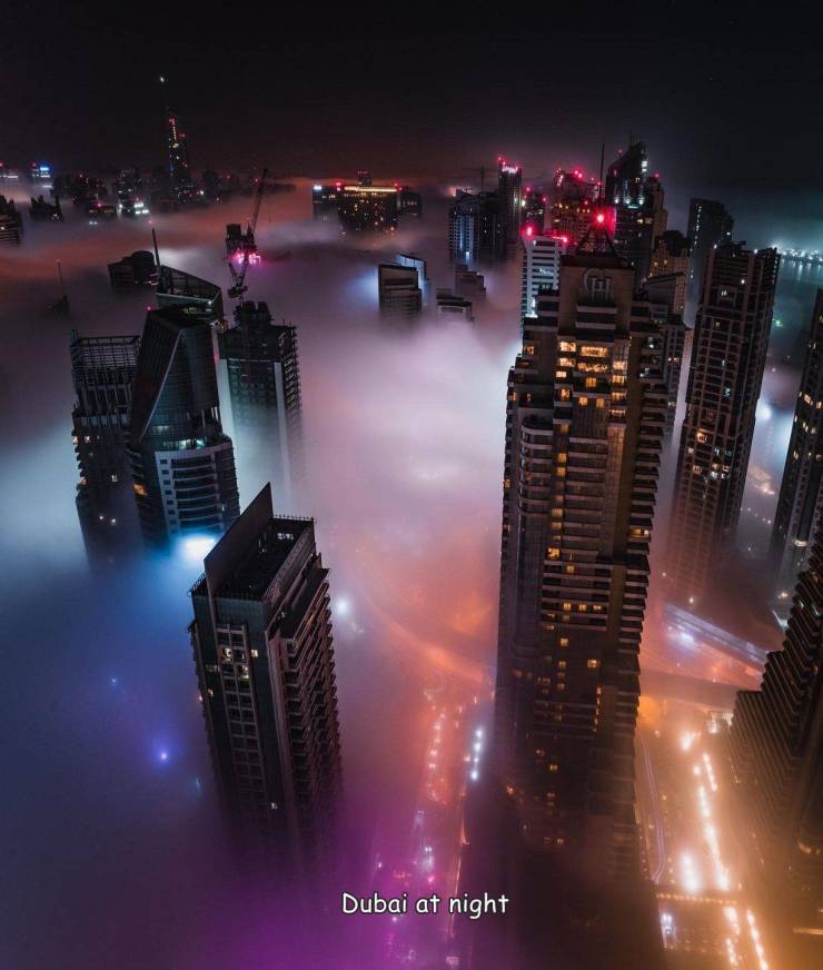 dubai aesthetic - Dubai at night