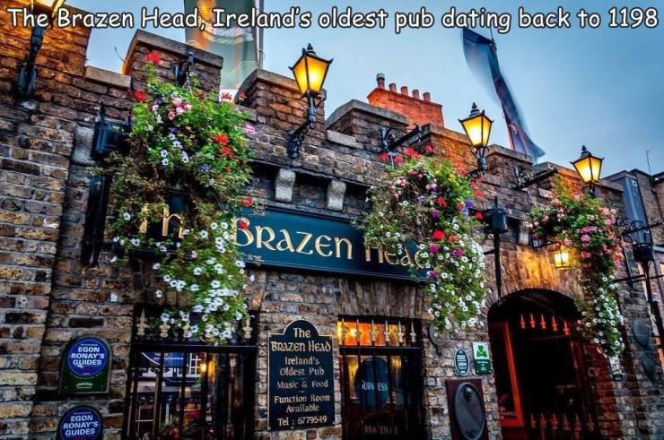 random pics and cool photos - the brazen head - The Brazen Head, Ireland's oldest pub dating back to 1198 Srazen Rede Soe Egon Ronay'S Guides The Brazen Head Ireland's oldest Pub Musir & Food Function Room Available Tel 6779549 Un Ess Egon Ronay'S Guides 