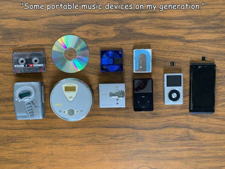 random pics and cool photos - electronics - "Some portable music devices on my generation." Bo 0001 Ali