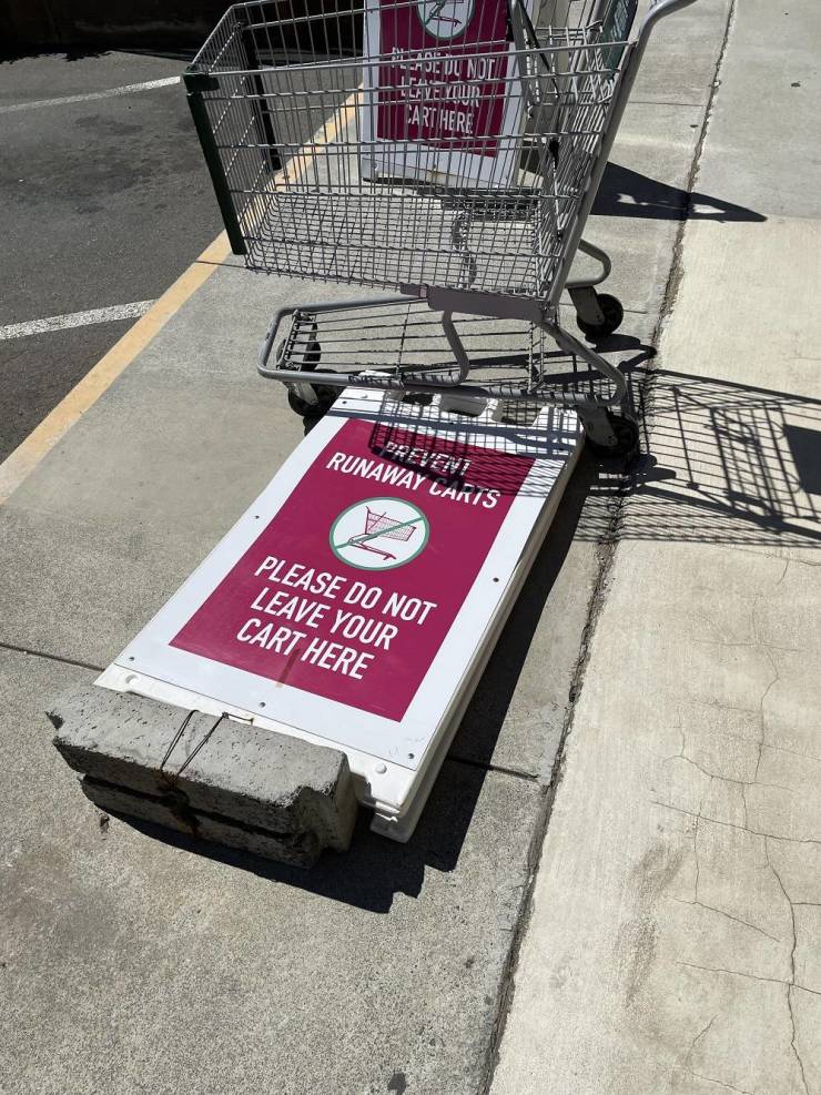 random pics and cool photos - vehicle - nord Hollu Notan Llavelytilt. Cart Herelin Preveni Runaway Carts Please Do Not Leave Your Cart Here