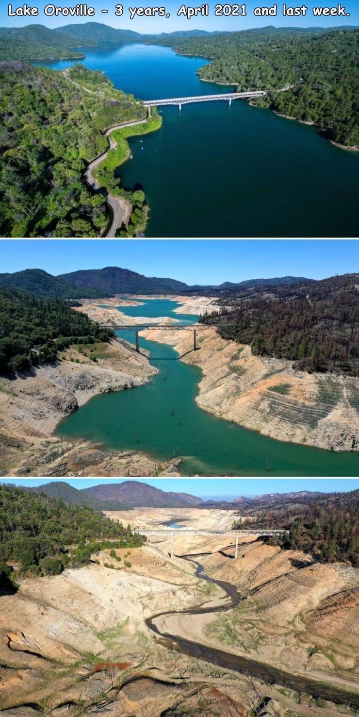 funny pics and memes - Lake Oroville - Lake Oroville 3 years, and last week. Watan