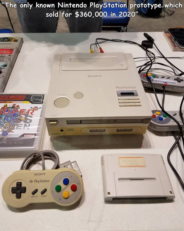 nintendo playstation prototype - "The only known Nintendo PlayStation prototype which sold for $360,000 in 2020" De Sony Tituido PlayStation Egy Winter Oss Emeden Sony PlayStation Select Start