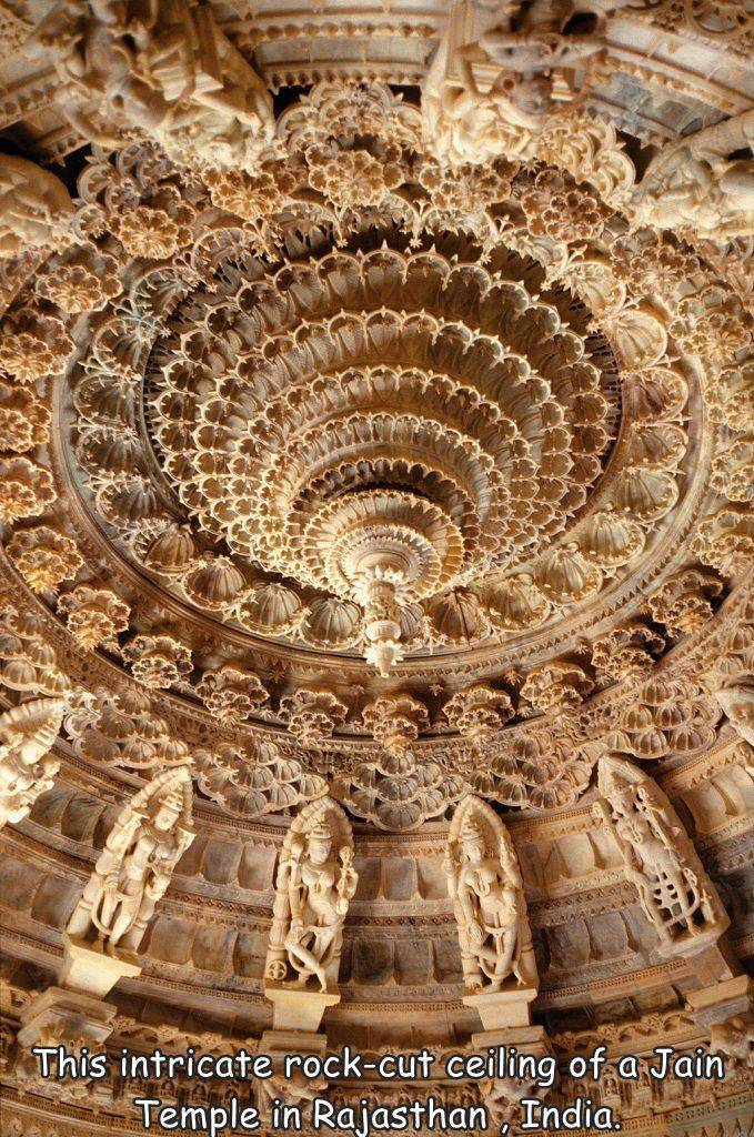 funny photos and memes - mount abu temple - ASSALAAAAAA4 9 44 0902 Aaja This intricate rockcut ceiling of a Jain Temple in Rajasthan , India.