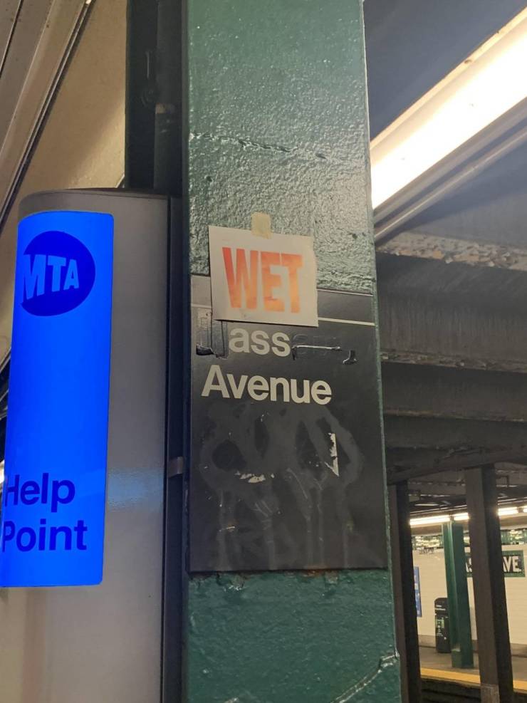 funny randoms - glass - Mta Wet ass Avenue Help Point Ve