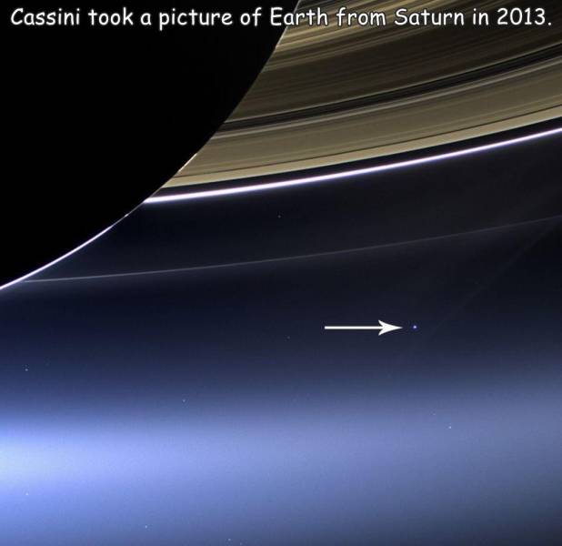 saturn voyager 1 - Cassini took a picture of Earth from Saturn in 2013.