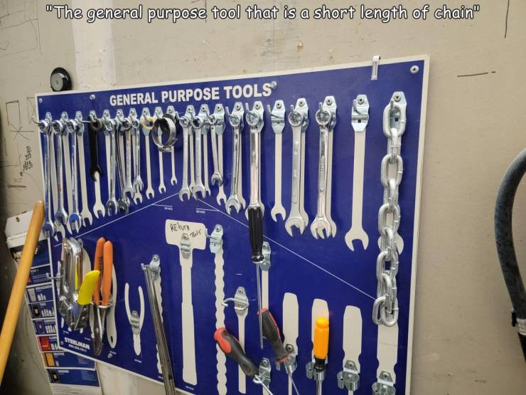 material - "The general purpose tool that is a short length of chain" General Purpose Tools We kun 64 ah $ m Su