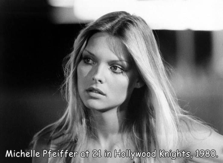 fascinating photos - fun randoms - michelle pfeiffer 1980 - Michelle Pfeiffer at 21 in Hollywood Knights, 1980.