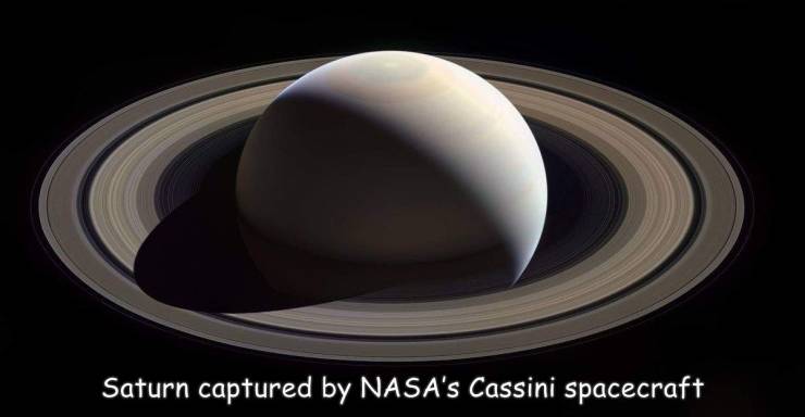 planet - Saturn captured by Nasa's Cassini spacecraft