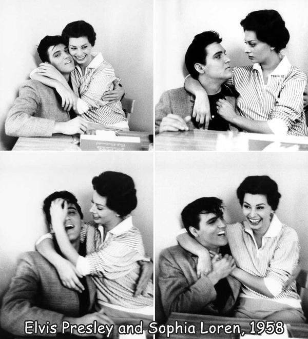 sophia loren elvis presley - Elvis Presley and Sophia Loren, 1958