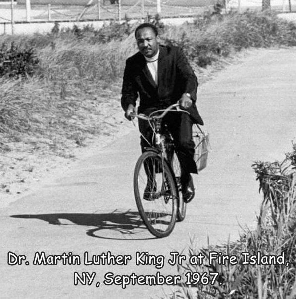 fun randoms - martin luther king jr on bike - Dr. Martin Luther King Jr at Fire Island, Ny, . 0