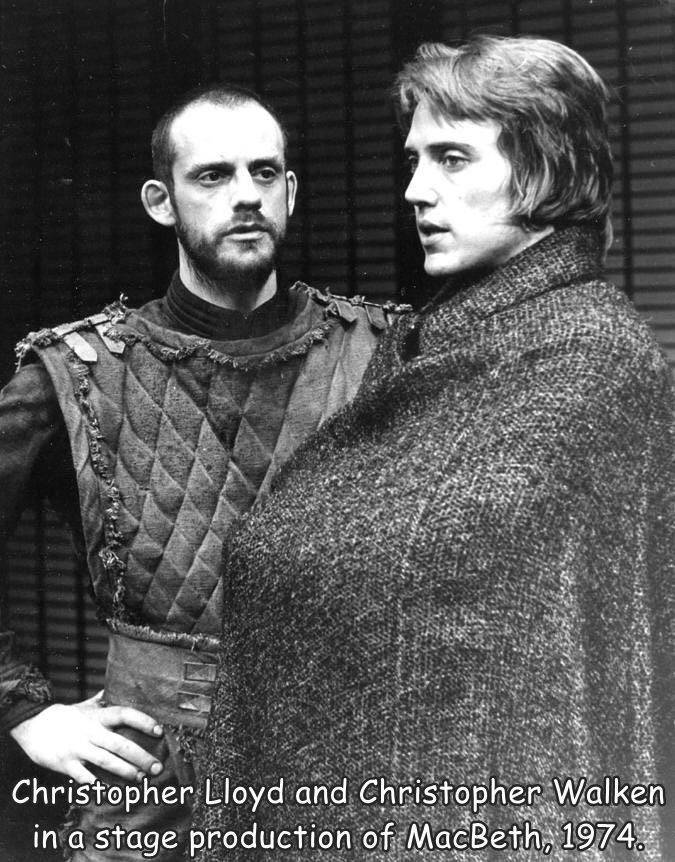 christopher lloyd and christopher walken - Christopher Lloyd and Christopher Walken in a stage production of MacBeth, 1974.