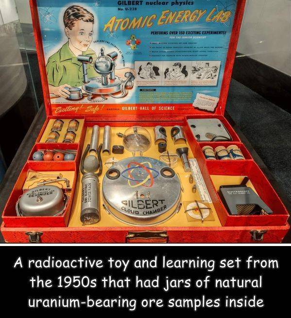 cool photos - Gilbert nuclear physics No. U238 Atomic Energy Lab Performs Over 150 Exciting Experiments! For Imeno Sunt Esetting! Sale! H. Gilbert Hall Of Science ser Power Ack R An Cloud Silbert Chamber A radioactive toy and learning set from the 1950s t
