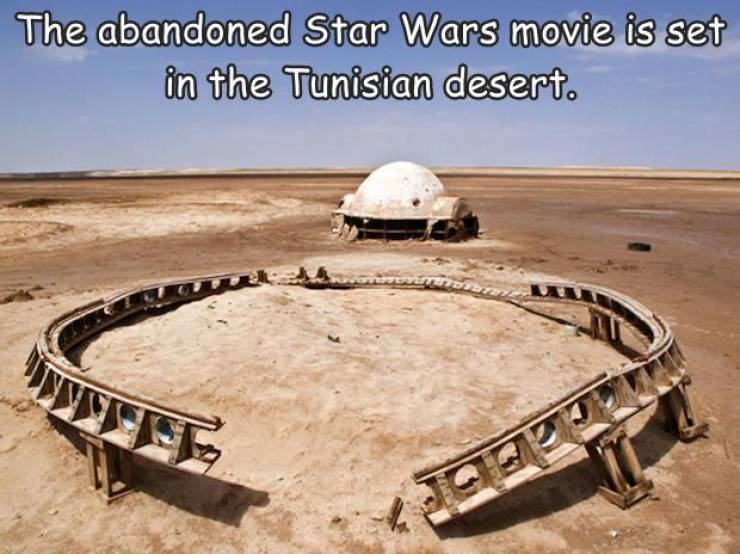 cool images, fun randoms - star wars et abandoned set - The abandoned Star Wars movie is set in the Tunisian desert. Ts