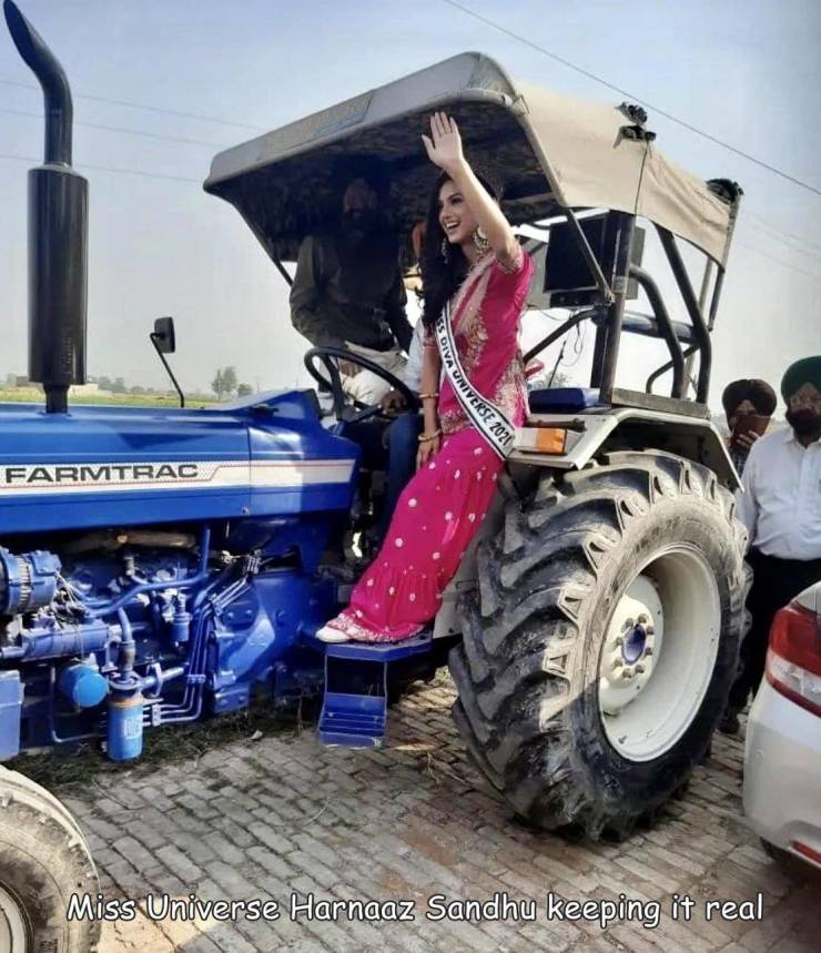 tractor - Verse 2026 Farmtrac Miss Universe Harnaaz Sandhu keeping it real