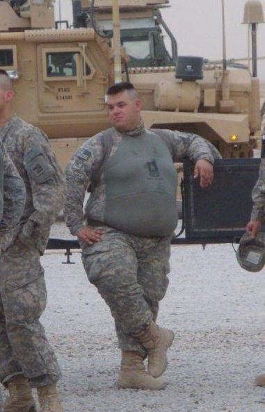 fat army soldier
