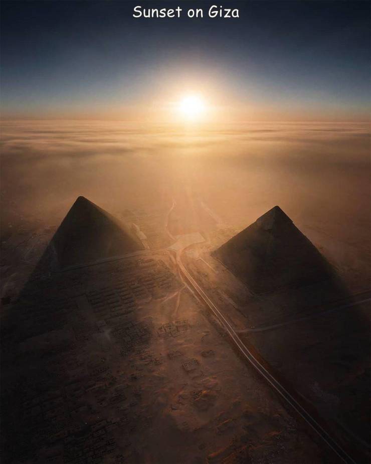 funny photos - cool picssky - Sunset on Giza