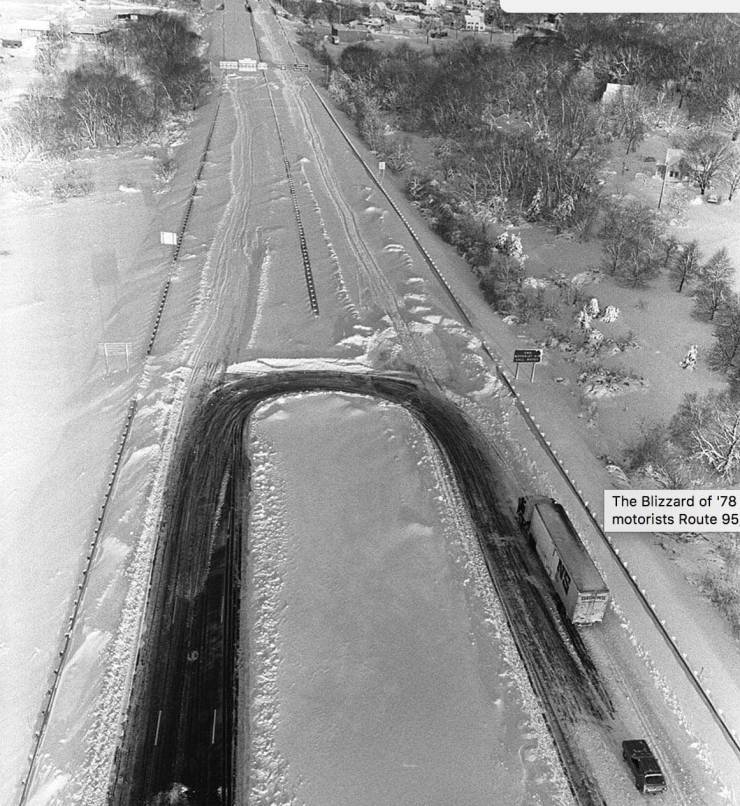 blizzard of 78 rhode island - The Blizzard of '78 motorists Route 95