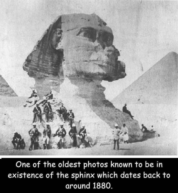 great sphinx of giza - One of the oldest photos known to be in existence of the sphinx which dates back to around 1880.
