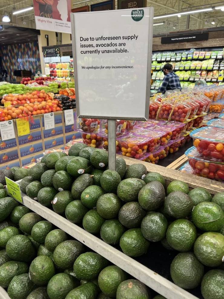 fun randoms - natural foods - Ield Whole Foods Ca Mighty Vine 1 Due to unforeseen supply issues, avocados are currently unavailable. Sweets We apologize for any inconvenience.