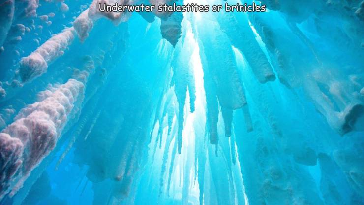 fun randoms - ice cave - Underwater stalactites or brinicles