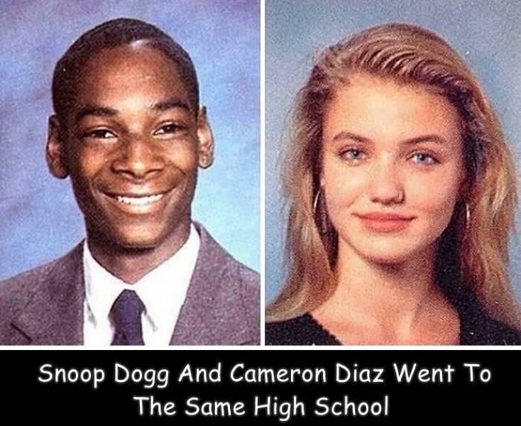 fun randoms - snoop dogg in high school - Snoop Dogg And Cameron Diaz Went To The Same High School