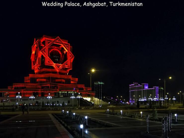 fun randoms - evil villan buildings - Wedding Palace, Ashgabat, Turkmenistan