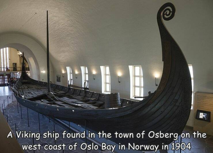 fun randoms - viking ship museum in oslo - A Viking ship found in the town of Osberg on the west coast of Oslo Bay in Norway in 1904