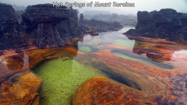 fun randoms - funny photos - parque nacional canaima - Hot Springs of Mount Roraima