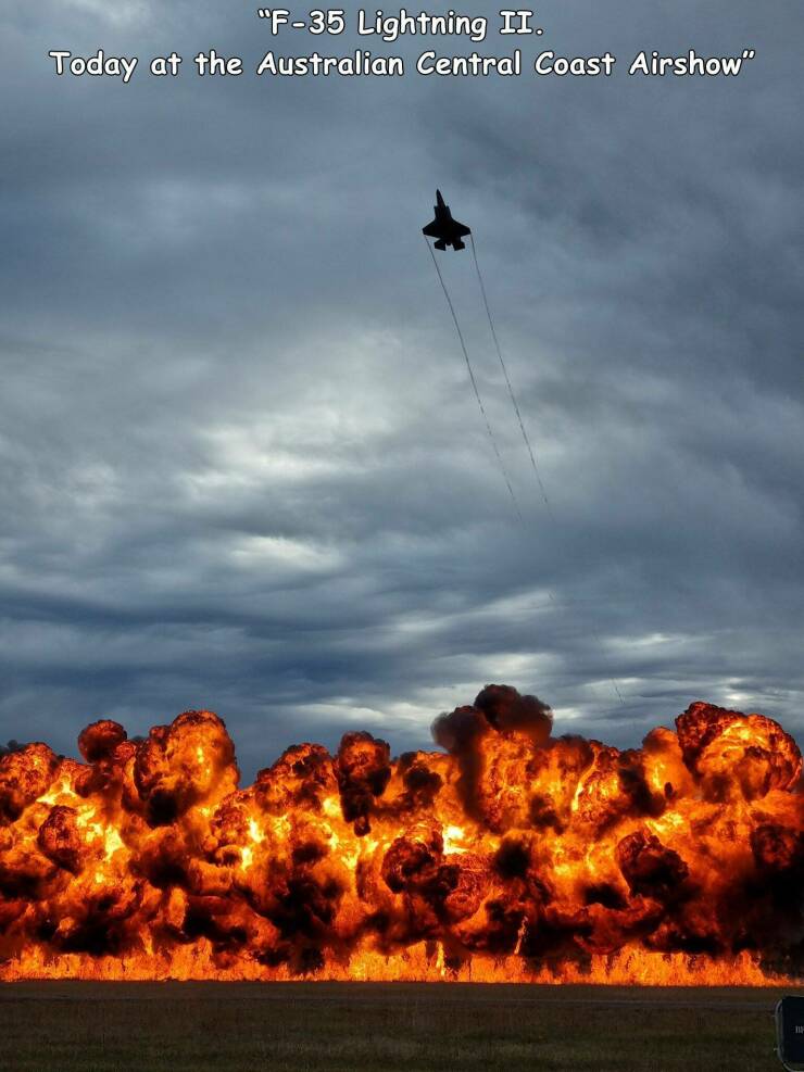 fun randoms - sky - "F35 Lightning Ii. Today at the Australian Central Coast Airshow"