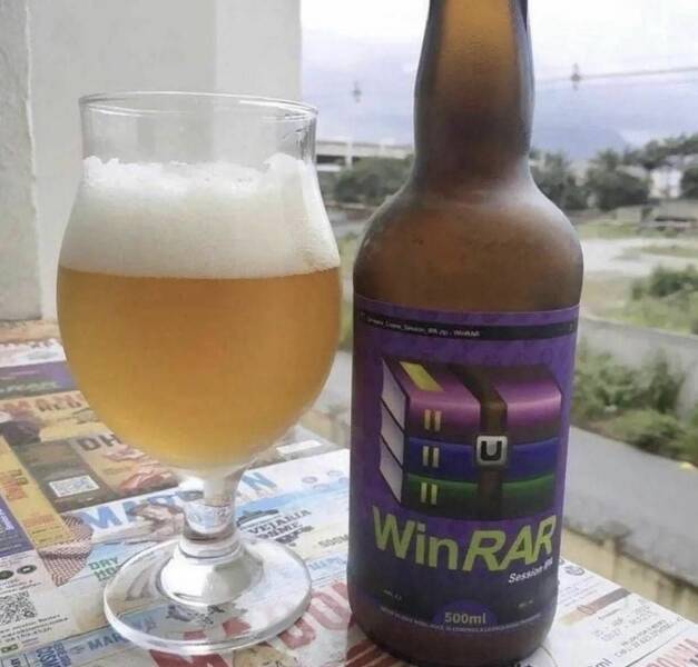 cool random pics - winrar beer - Dh Mk Dry Ho Mars Vejaria Seme WinRAR 500ml wolen so th