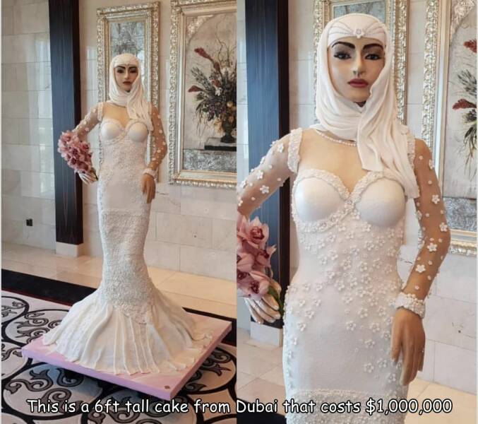 awesome random pics - debbie wingham cake - Ang Kemarine Le 661 K This is a 6ft tall cake from Dubai that costs $1,000,000