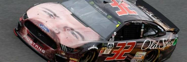 daily dose of pics - corey lajoie face car - Ford Mustang Moog Monster Old Spice ute