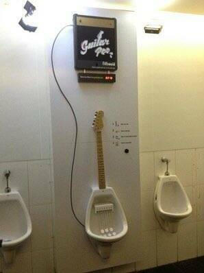 daily dose of pics - guitar urinal - Guileve Peo Mail ww