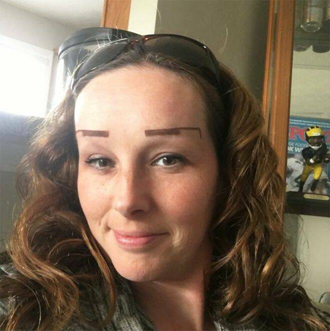 cool pics and funny photos - extreme forehead - Ge Foor Kw