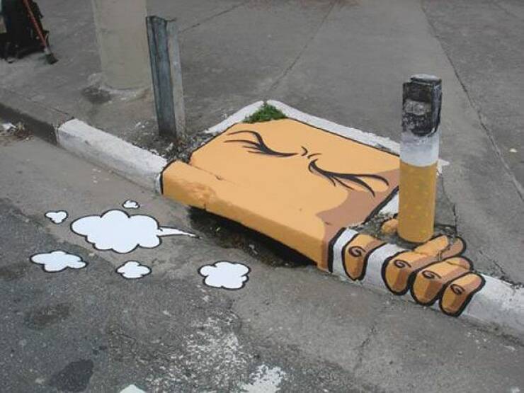 daily dose of randoms - street painting funny - 600