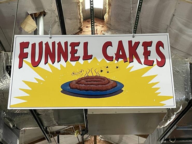 cool random pics - signage - Funnel Cakes es