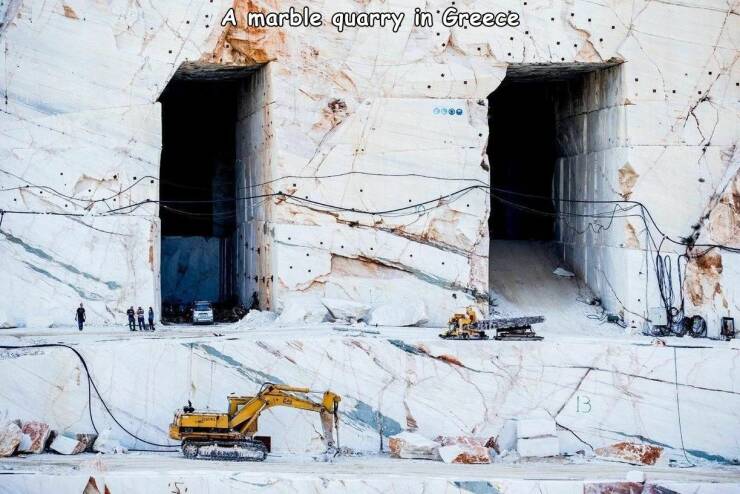 cool pics and memes  - Cord A marble quarry in Greece 13