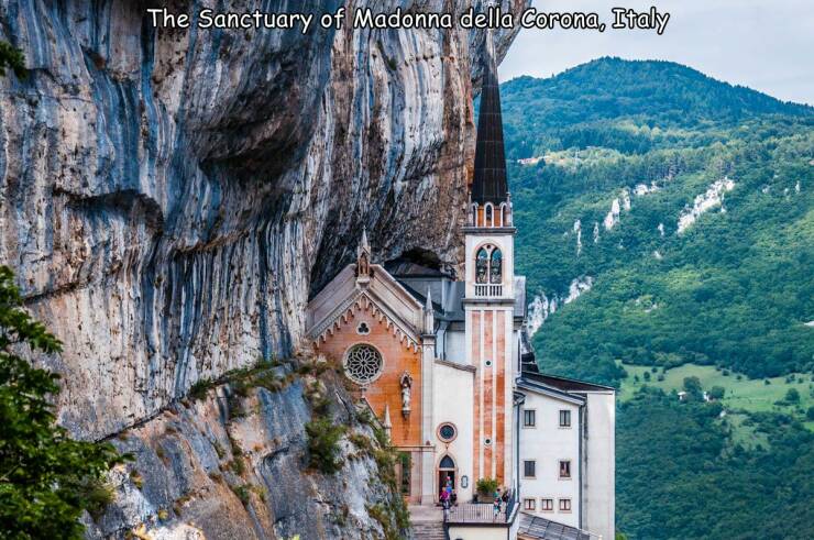 cool pics and memes  - madonna della corona - The Sanctuary of Madonna della Corona, Italy mu www 03 B B 8