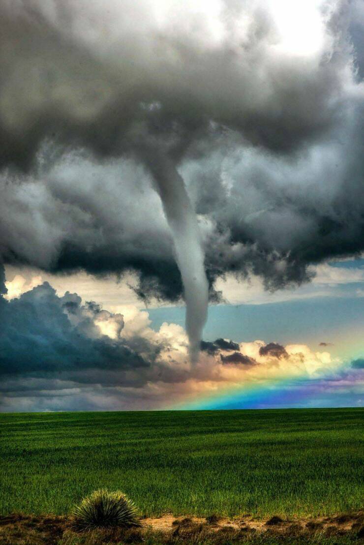 cool random pics - rainbow tornado