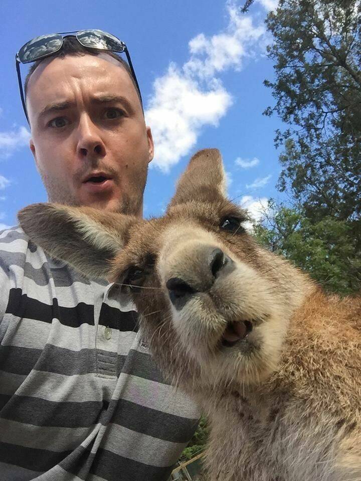 monday morning randomness - selfie with animal