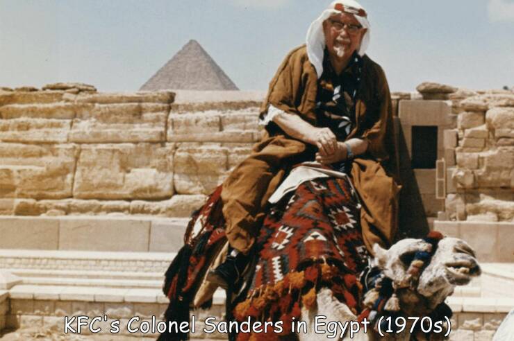 monday morning randomness - colonel sanders 70s - Kfc's Colonel Sanders in Egypt 1970s