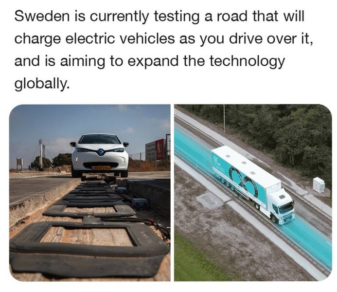 asphalt - Sweden is currently testing a road that will charge electric vehicles as you drive over it, and is aiming to expand the technology globally. B