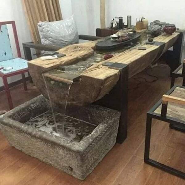 cool random pics - chinese tea table with water - 3177